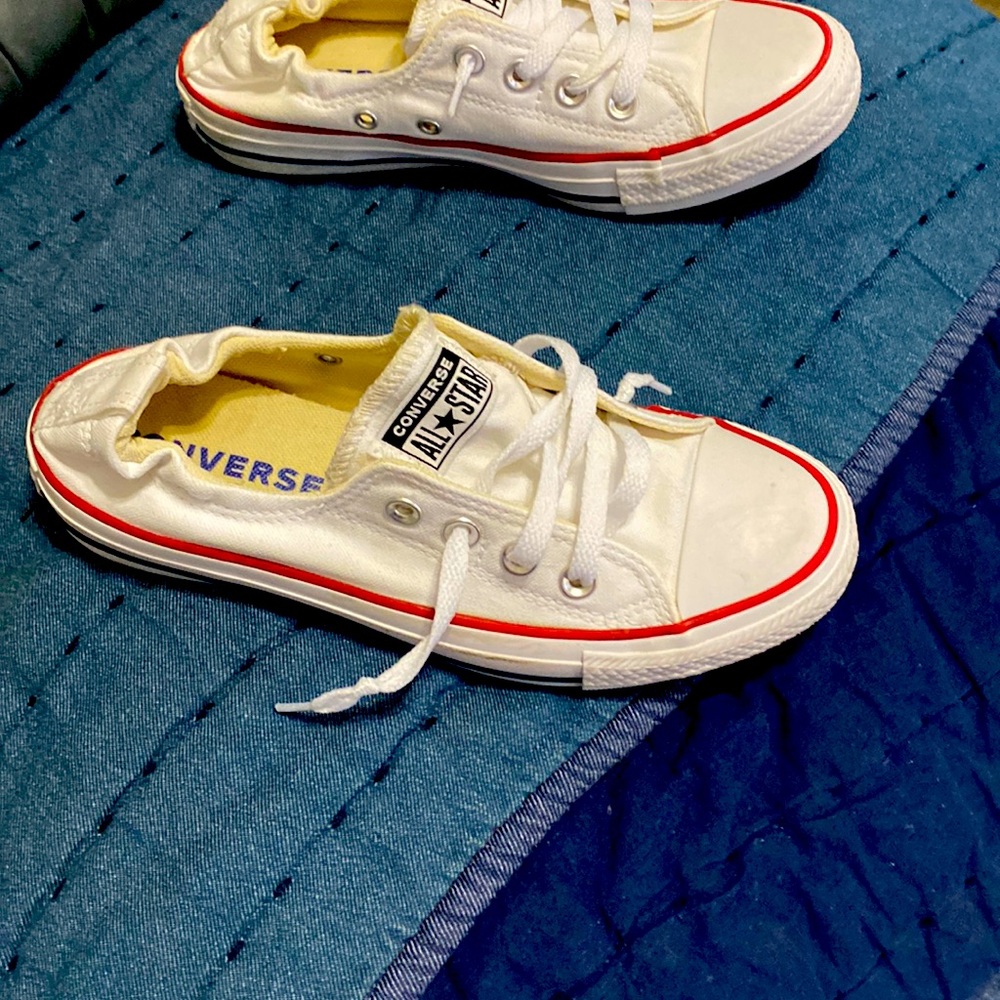 White converse size 7 worn once